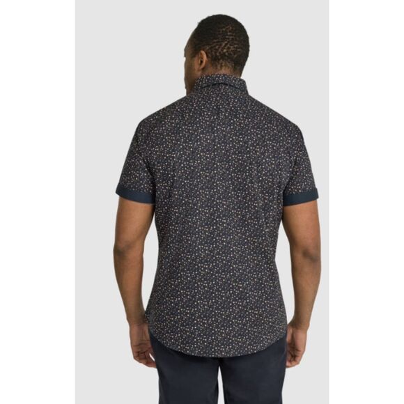 Johnny Bigg Navy Byron Print Shirt 4XL NWT - Picture 2 of 8